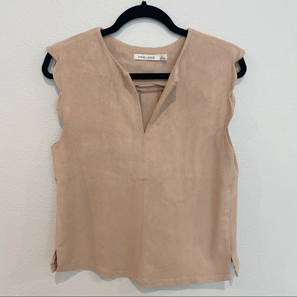 𝅺faux Suede Blouse